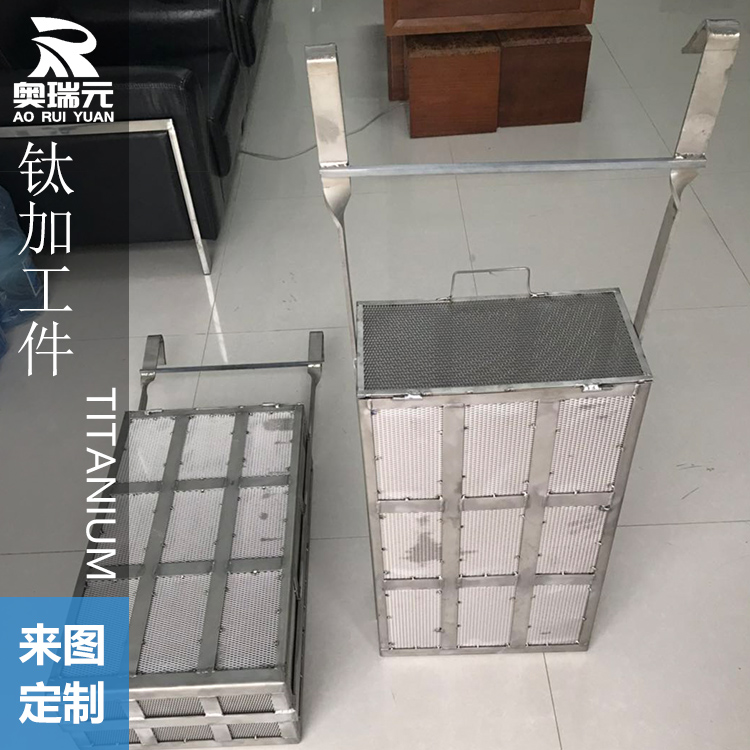 鈦網(wǎng)籃、鈦網(wǎng)陽極、鈦電解槽 鈦棱形網(wǎng)籃鈦加工